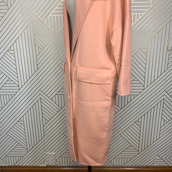 Zara Double Breasted Oversized Coat in Tangerine Blogger Fav Size US Small - Picture 8 of 12